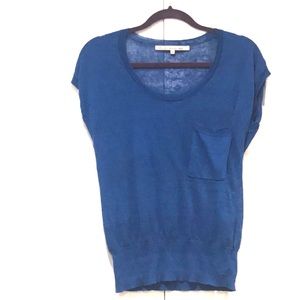 Rachel Roy Royal Blue T-Short Top Sz S